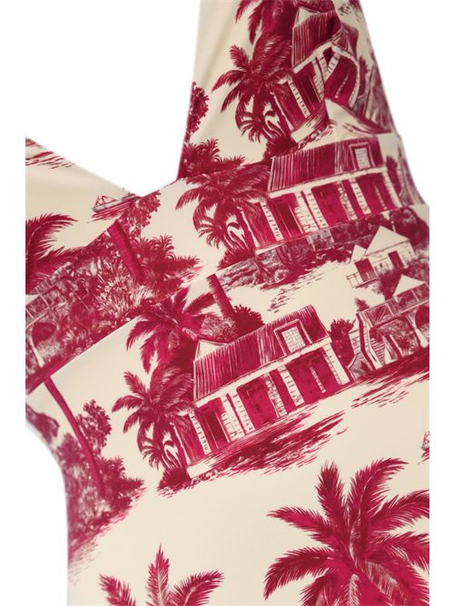 Costume intero Marylin con stampa Toile de Jouy Mc2 Saint Barth | MARYLIN02735H RD ST BARTH JOUY 10
